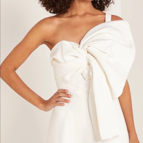 C/MEO Collective Each Other white front bow gown - Picture 2 of 10